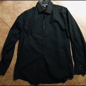 Mens XL Ben Sherman’s Long Sleeve Black Button Down Casual Dress Shirt